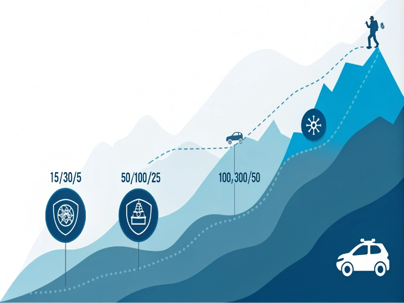 Chart showing different tiers of liability insurance coverage limits